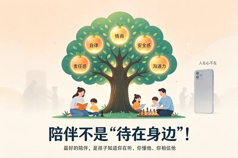 陪伴不是“待在身边”！做好这5点，养出高自律、高情商的孩子