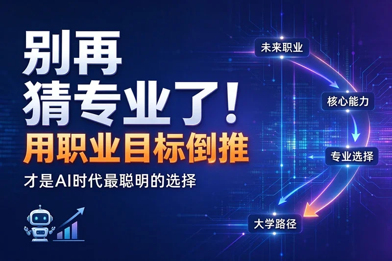 高考志愿填报大变革：别再“猜”专业了！用职业目标倒推，才是AI时代最聪明的选择