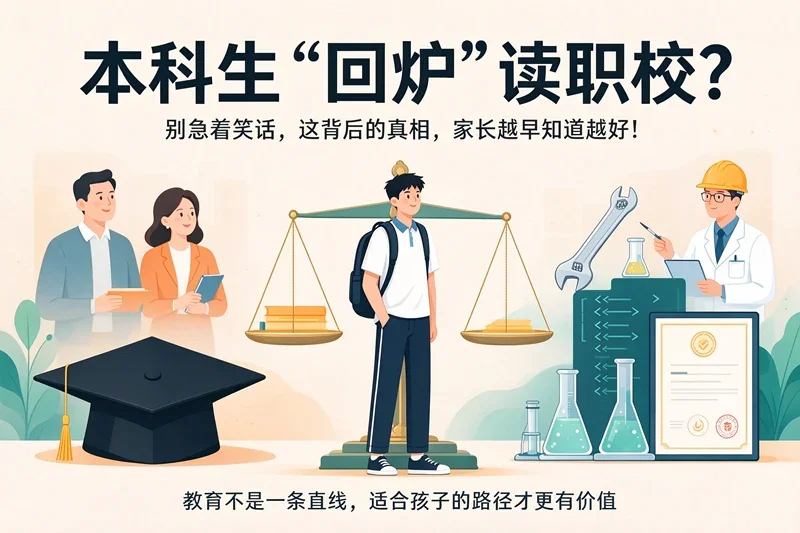 本科生“回炉”读职校？别急着笑话，这背后的真相，家长越早知道越好！