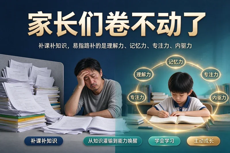 家长们卷不动了：补课补知识，易指路补的是理解力、记忆力、专注力、内驱力
