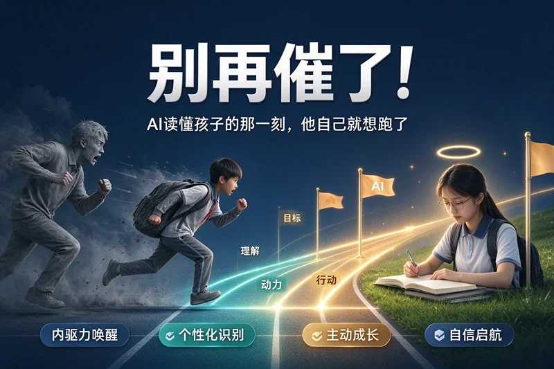 别再催了！AI读懂孩子的那一刻，他自己就想跑了