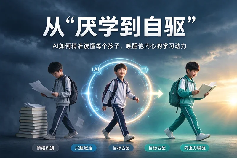 从“厌学到自驱”：AI如何精准读懂每个孩子，唤醒他内心的学习动力