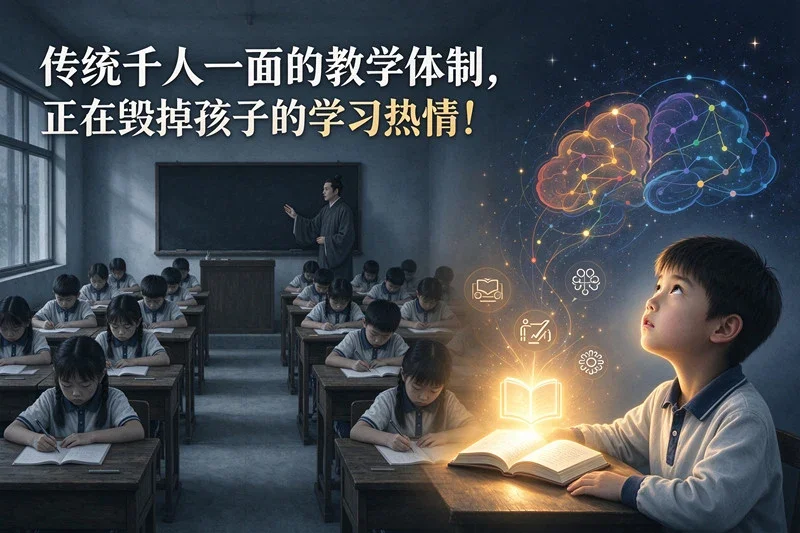 传统千人一面的教学体制，正在毁掉孩子的学习热情！易指路特色高中：一生一案，让每个孩子找到自己的赛道