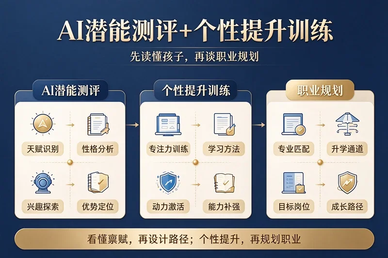 AI潜能测评+个性提升训练｜先读懂孩子，再谈职业规划