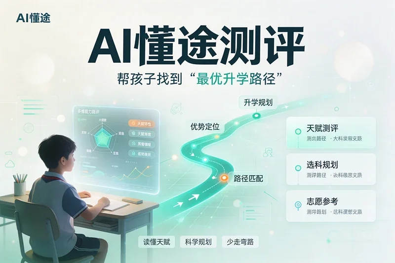 选错赛道，再努力也是陪跑：AI懂途测评如何帮孩子找到“最优升学路径”